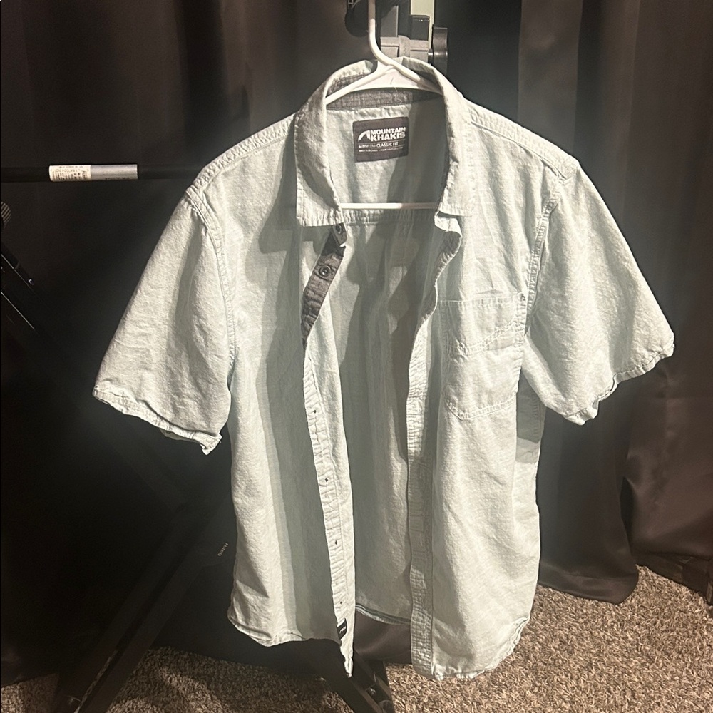 Mountain Khakis Men's Light Blue Button Down Shirt